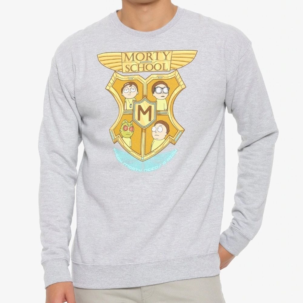 Adult Swim Rick And‎ Morty Morty School Crewneck Sweatshirt Size Small